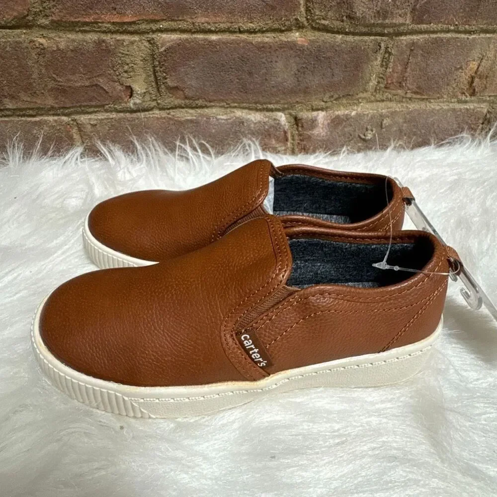 Carter’s Kids Brown Ricky Slip On Loafer Size 2 NEW